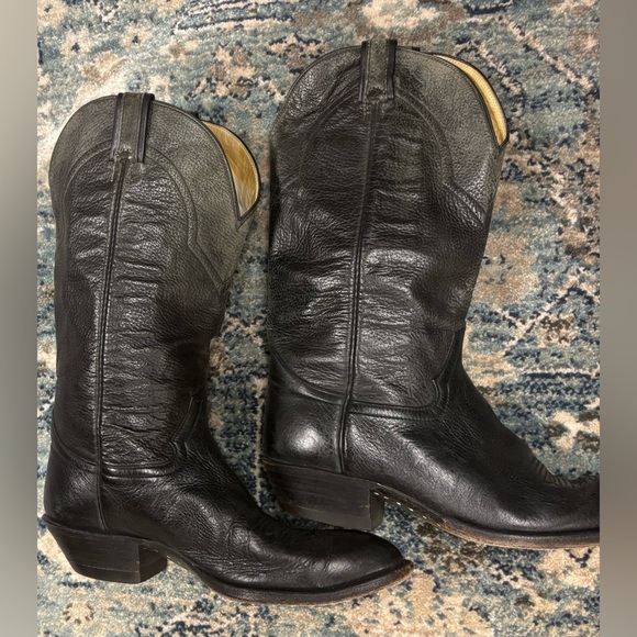 Hondo Boots Other - Men’s Black Vintage Hondo Handmade Leather Cowboy Boots, size 9.5 D